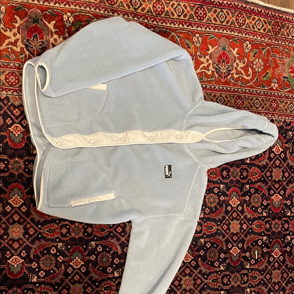 Puma Light Blue Hooded Jacket